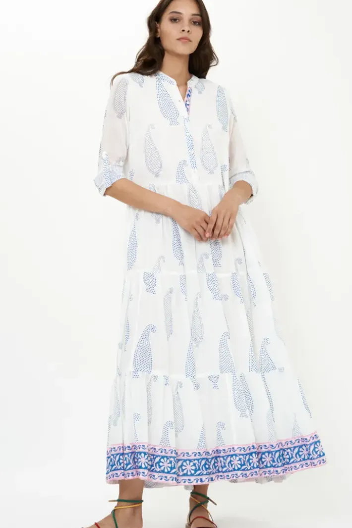 Hot Mandarin Maxi- Aptos Blue Maxis|Dresses