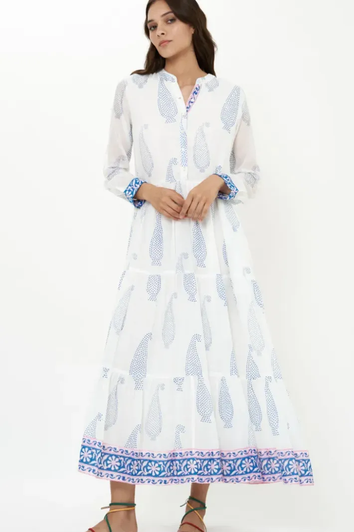 Hot Mandarin Maxi- Aptos Blue Maxis|Dresses