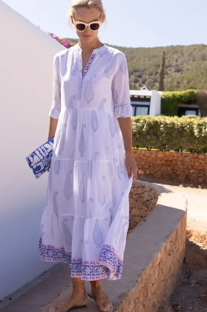 Hot Mandarin Maxi- Aptos Blue Maxis|Dresses