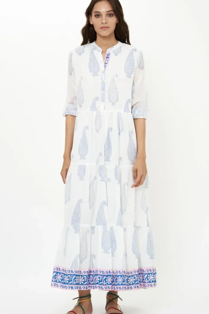 Hot Mandarin Maxi- Aptos Blue Maxis|Dresses