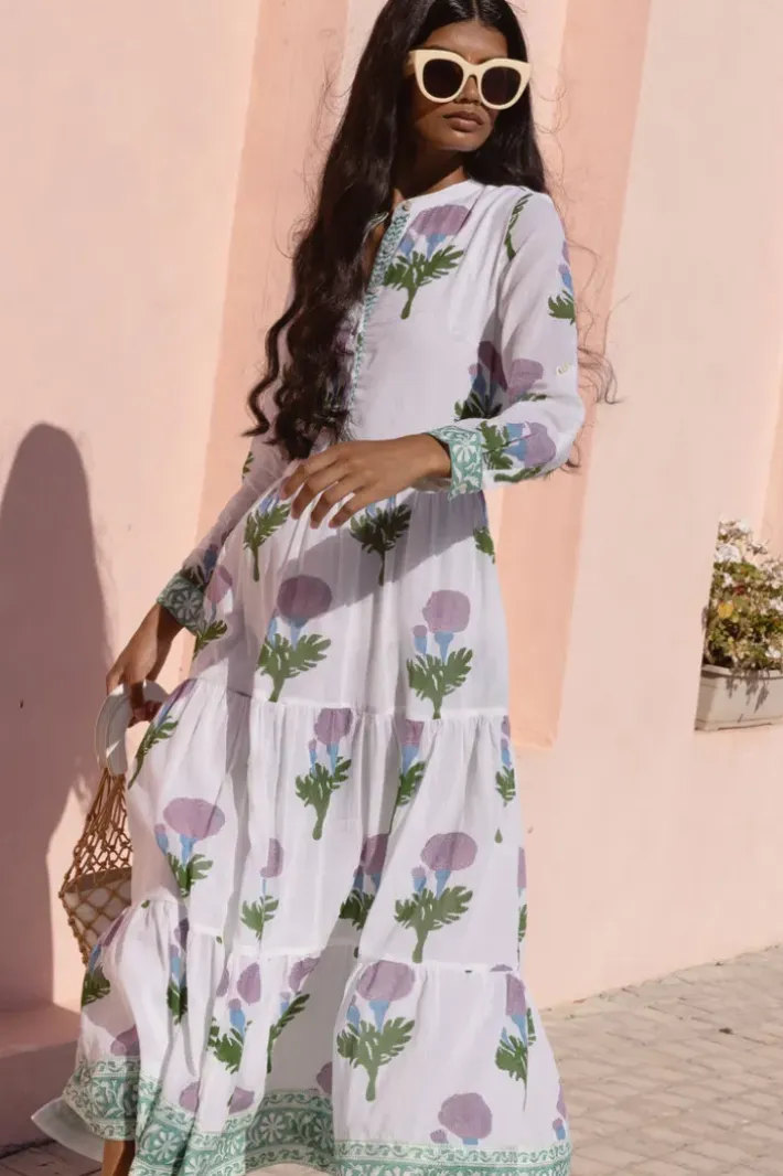 Hot Mandarin Maxi- Bloom Lilac Maxis|Dresses