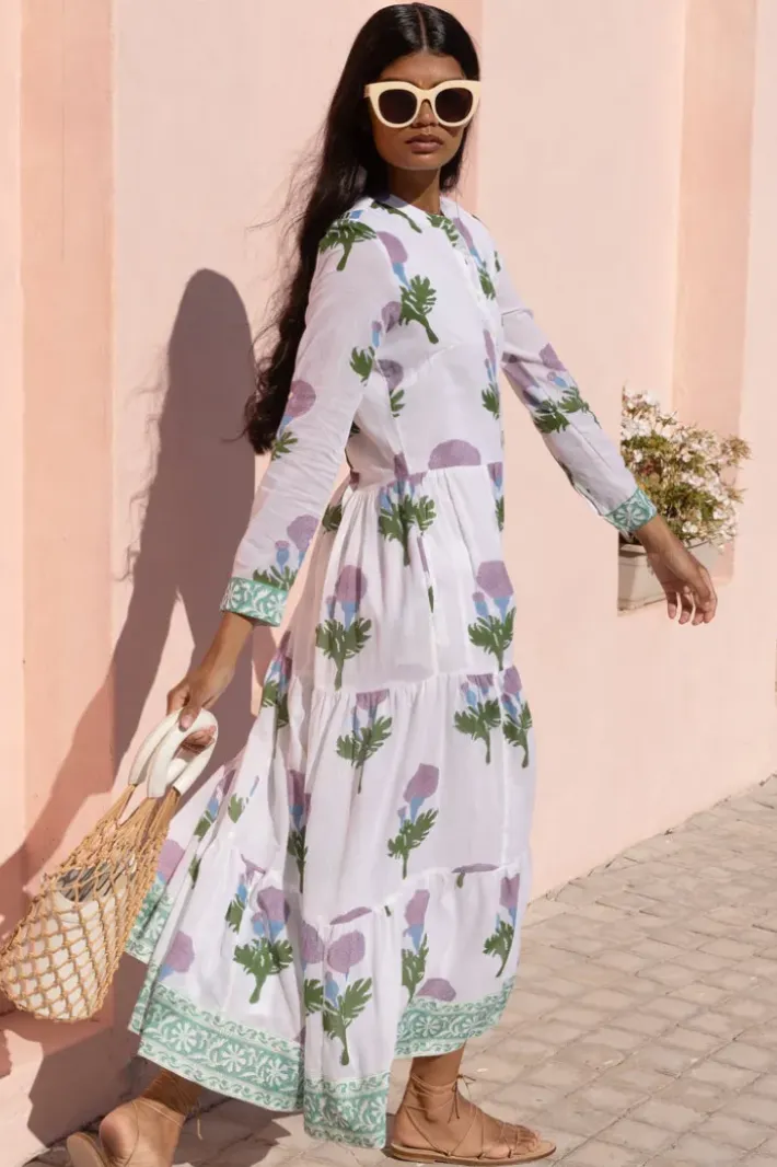 Hot Mandarin Maxi- Bloom Lilac Maxis|Dresses