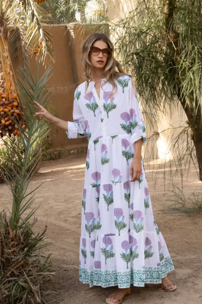 Hot Mandarin Maxi- Bloom Lilac Maxis|Dresses
