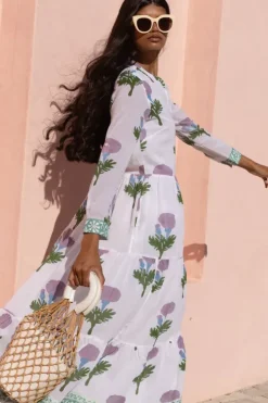 Hot Mandarin Maxi- Bloom Lilac Maxis|Dresses