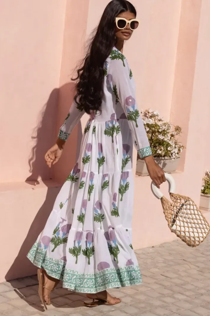 Hot Mandarin Maxi- Bloom Lilac Maxis|Dresses
