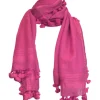 Sale Pink Tassel Scarf Accessories|Scarves