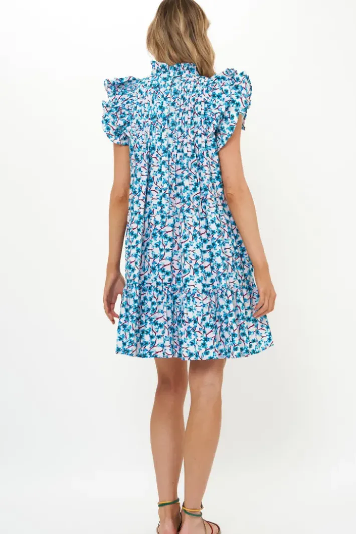 Discount Pintuck Ruffle Mini- Lingon Wine Short & Mini Dresses|Dresses