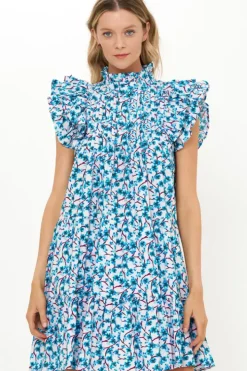 Discount Pintuck Ruffle Mini- Lingon Wine Short & Mini Dresses|Dresses