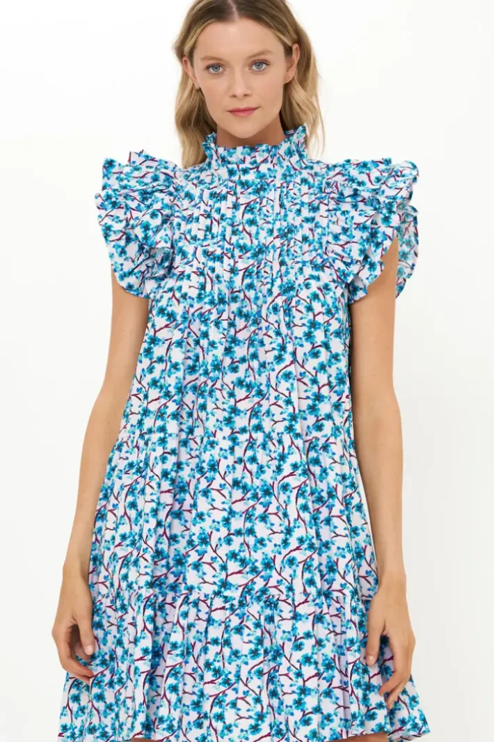 Discount Pintuck Ruffle Mini- Lingon Wine Short & Mini Dresses|Dresses