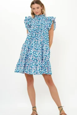 Discount Pintuck Ruffle Mini- Lingon Wine Short & Mini Dresses|Dresses