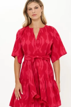 Hot Raglan Belted Mini- Tashkent Red Short & Mini Dresses|Dresses
