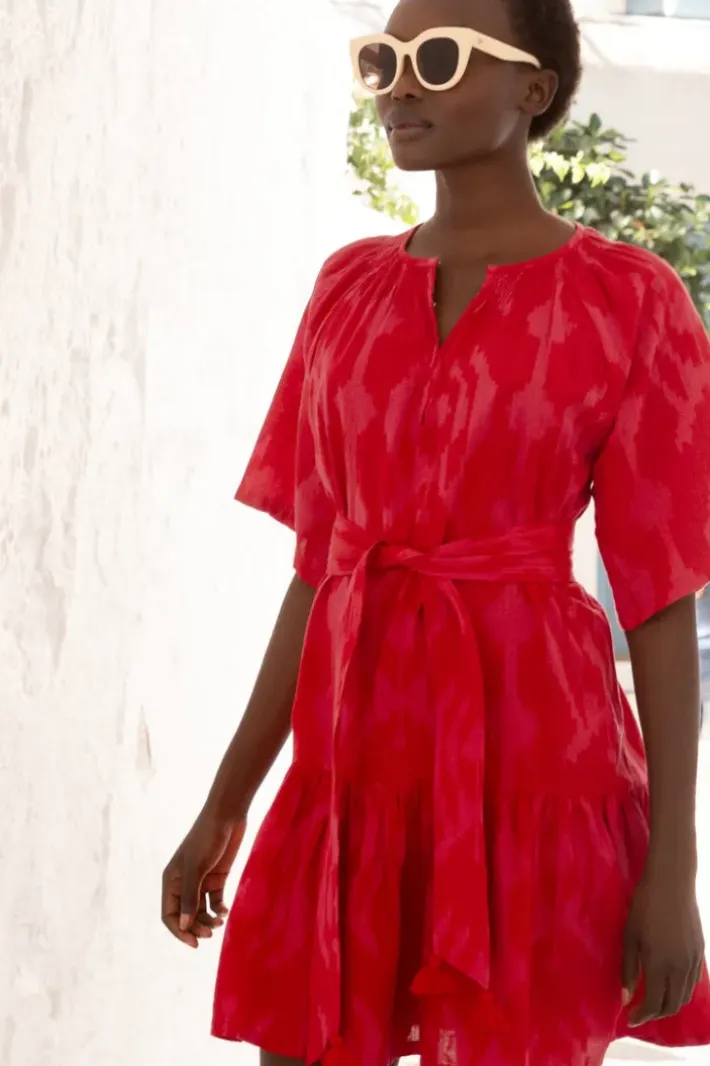 Hot Raglan Belted Mini- Tashkent Red Short & Mini Dresses|Dresses