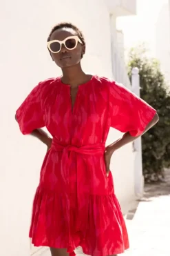 Hot Raglan Belted Mini- Tashkent Red Short & Mini Dresses|Dresses