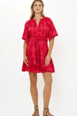 Hot Raglan Belted Mini- Tashkent Red Short & Mini Dresses|Dresses