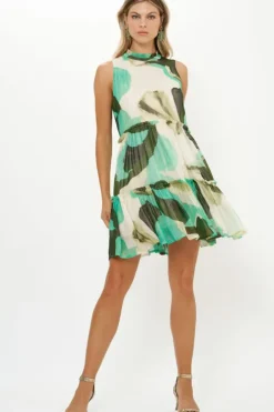 Outlet Ruffle Tiered Short- Ginkgo Green Short & Mini Dresses|Dresses