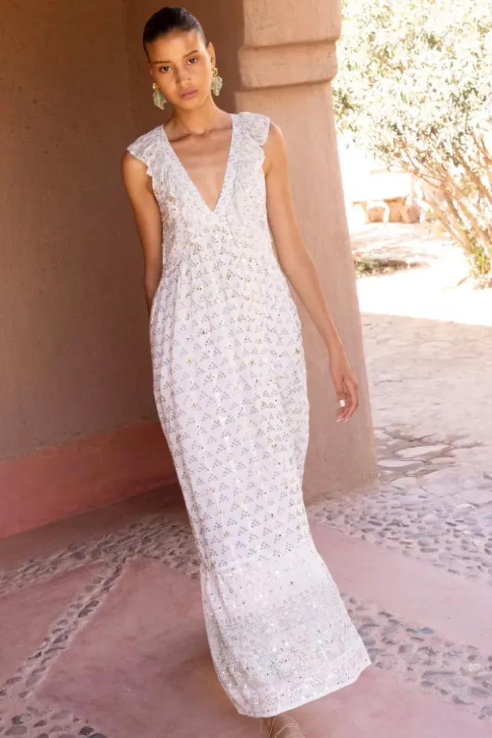 New Ruffle V-Neck Maxi- Juniper Olive Maxis|Dresses