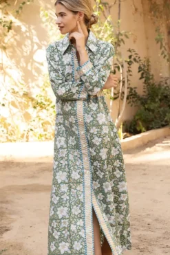 Clearance Shirt Dress Maxi- Ivy Olive Maxis|Dresses
