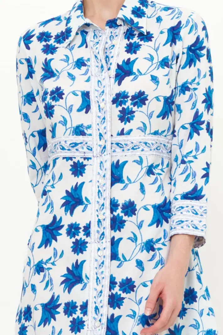 New Shirt Dress Maxi- Marion Blue Maxis|Dresses