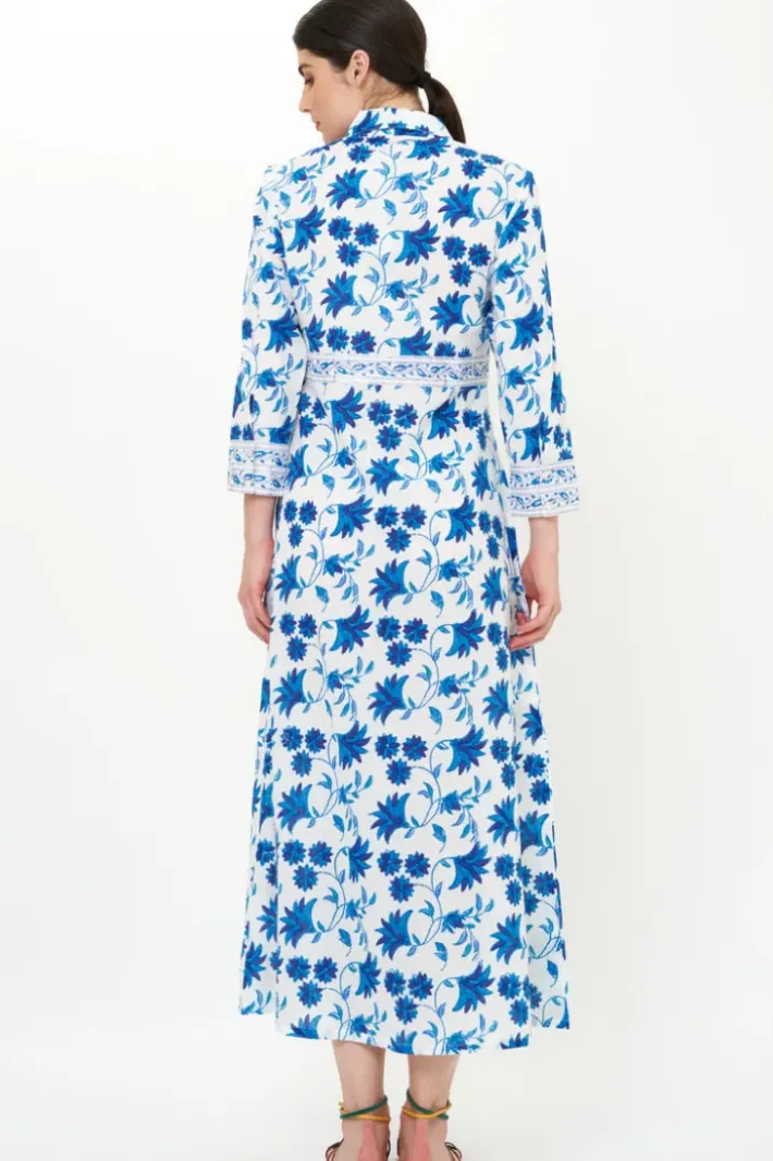 New Shirt Dress Maxi- Marion Blue Maxis|Dresses