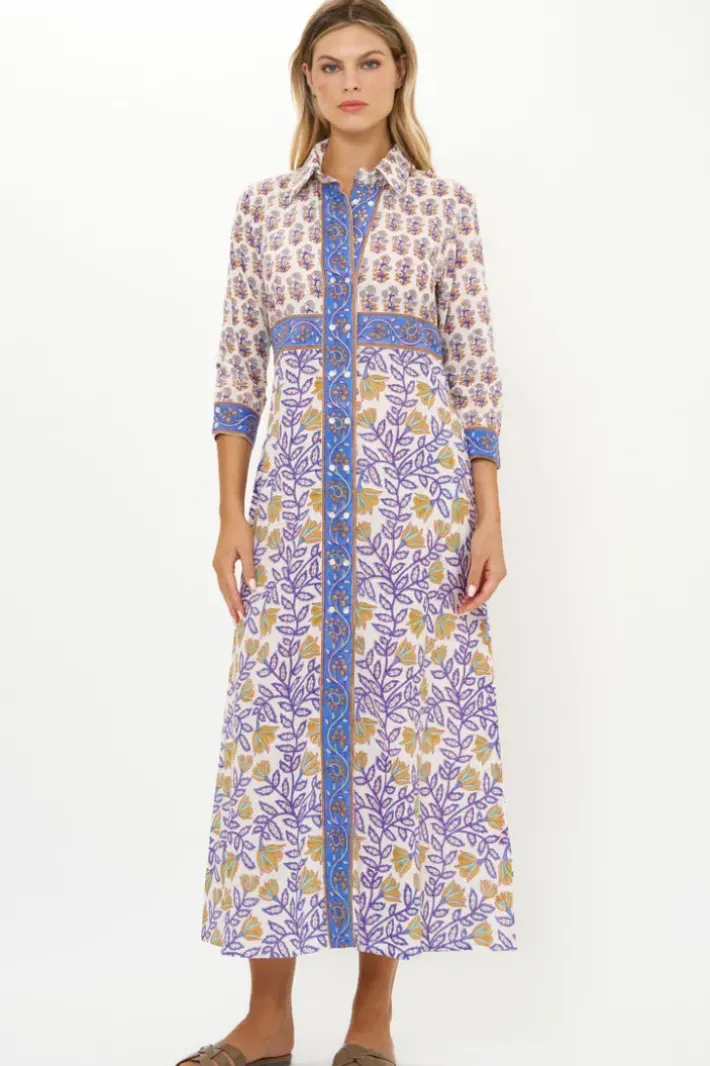 Clearance Shirt Dress Maxi- Napa Blue Maxis|Dresses