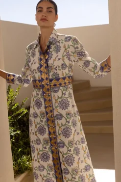 Hot Shirt Dress Maxi- Presidio Blue Maxis|Dresses
