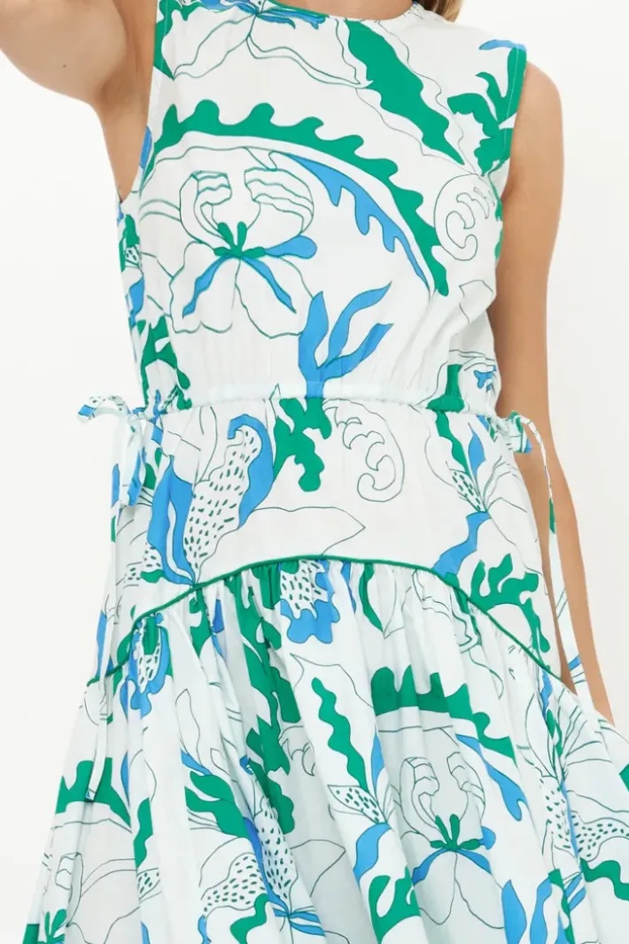 Hot Sleeveless Piped Maxi- Orchid Green Maxis|Dresses