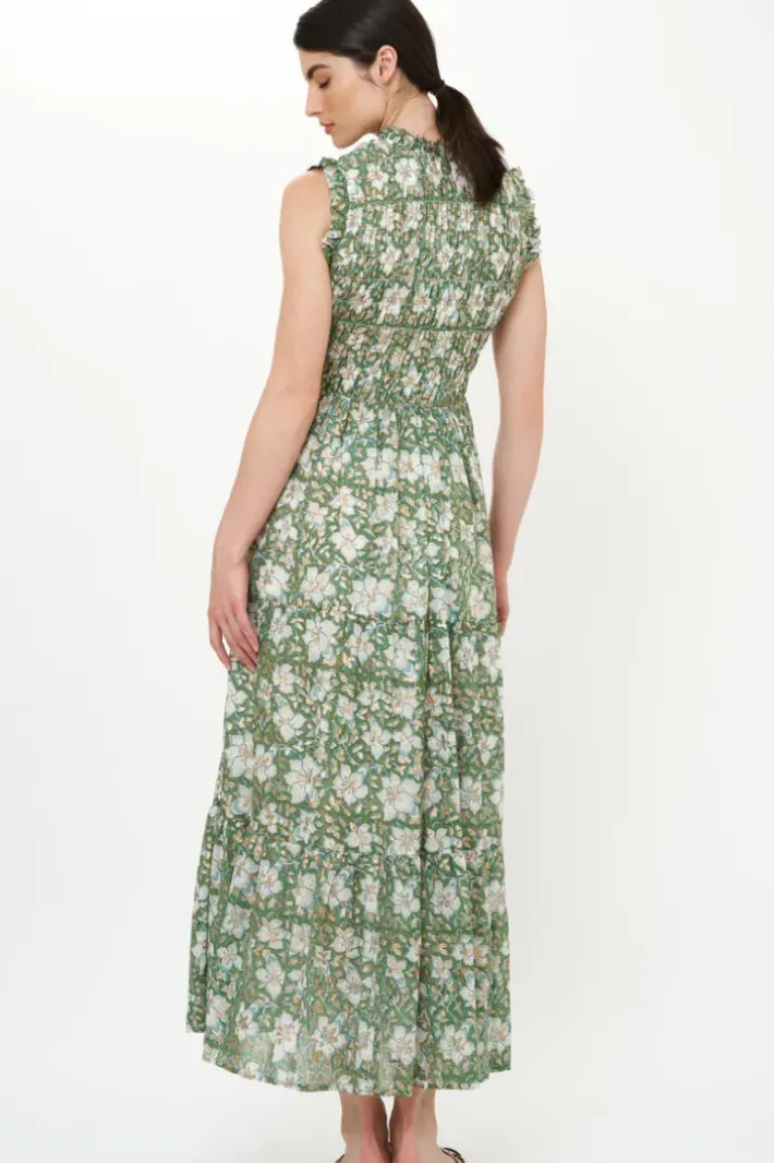 Discount Sleeveless Smocked Maxi- Ivy Olive Maxis|Dresses