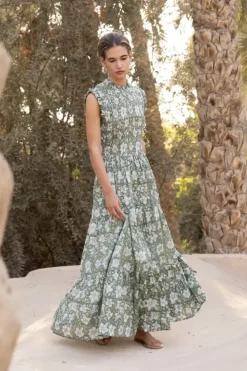 Discount Sleeveless Smocked Maxi- Ivy Olive Maxis|Dresses