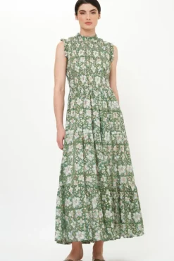 Discount Sleeveless Smocked Maxi- Ivy Olive Maxis|Dresses