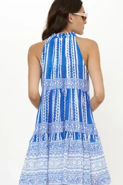 New Sleeveless Tiered Short- Ziggy Blue Short & Mini Dresses|Dresses