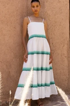 Best Smocked Back Maxi- Pacifica Aqua Maxis|Dresses