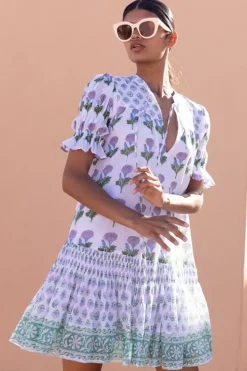 Smocked Drop Mini- Bloom Lilac Short & Mini Dresses|Dresses
