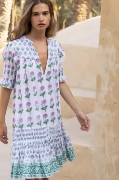 Smocked Drop Mini- Bloom Lilac Short & Mini Dresses|Dresses