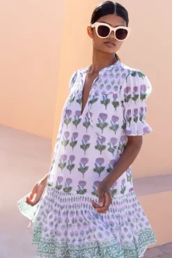 Smocked Drop Mini- Bloom Lilac Short & Mini Dresses|Dresses