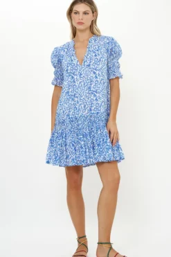 New Smocked Drop Mini- Cypress Blue Short & Mini Dresses|Dresses