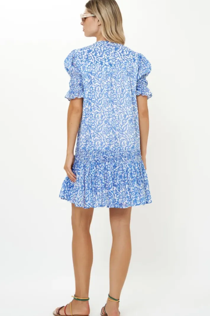 New Smocked Drop Mini- Cypress Blue Short & Mini Dresses|Dresses