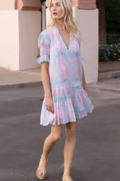 Hot Smocked Drop Mini- Samode Green Short & Mini Dresses|Dresses
