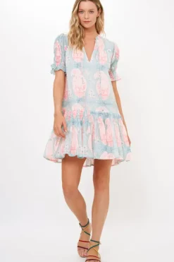 Hot Smocked Drop Mini- Samode Green Short & Mini Dresses|Dresses