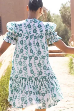 Hot Smocked Drop Mini- Toscana Green Short & Mini Dresses|Dresses