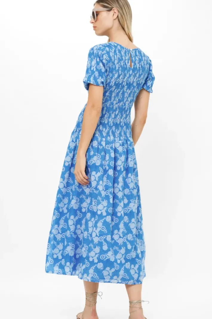 Sale Smocked Drop Waist Maxi- Pretoria Navy Maxis|Dresses