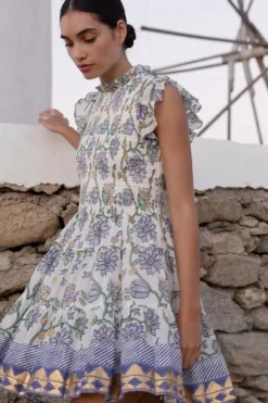 New Smocked Flirty Short- Presidio Blue Short & Mini Dresses|Dresses