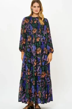 Online Smocked Top Maxi- Turin Peri Maxis
