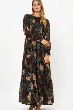 Sale Smocked Top Maxi- Turin Wine Maxis