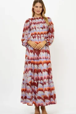 Outlet Smocked Top Maxi- Venice Cognac Maxis