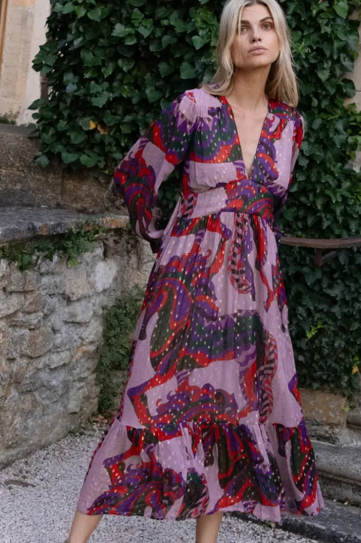 Discount Tie Back Maxi- Arabia Crimson Maxis