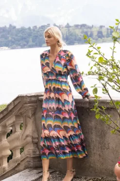 Online Tie Back Maxi- Venice Blue Maxis