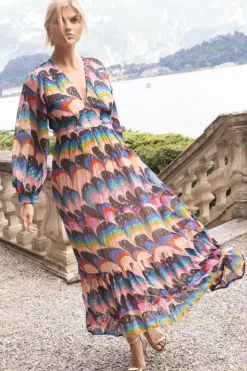 Online Tie Back Maxi- Venice Blue Maxis
