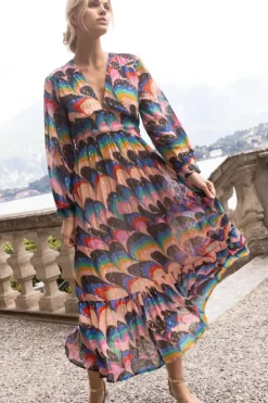Online Tie Back Maxi- Venice Blue Maxis