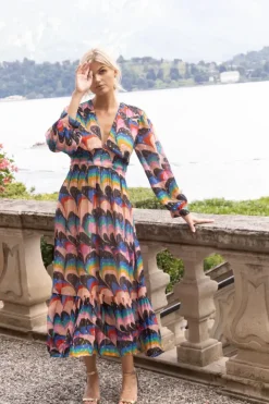 Online Tie Back Maxi- Venice Blue Maxis