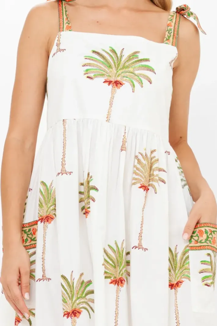 Hot Tie Strap Pocket Midi- Canary Green Midis|Dresses